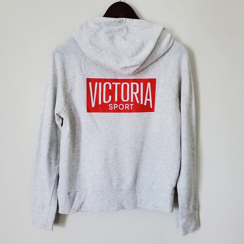 Victoria Sport Logo White Hoodie